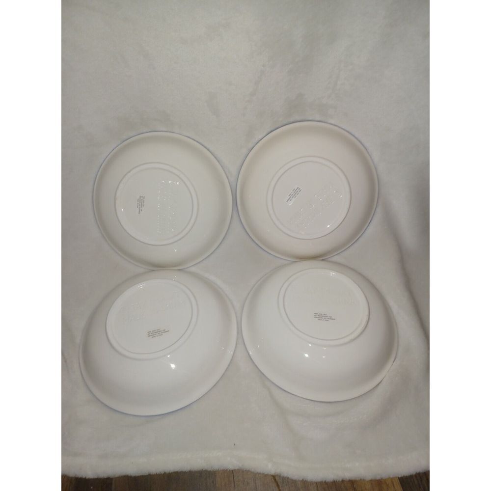 Christmas‎ Soup Bowls Set Of 4 Iridescent  Jay Import - Picture 5 of 6